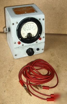 Hickok me-92/urm-38A audio level / watt meter w/ leads