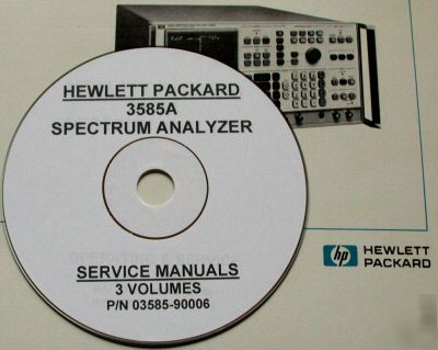 Hp 3585A service manuals ( 3 volume set)