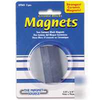 Master magnetics 3/8X3/8X1-7/8IN ceramic block 07043