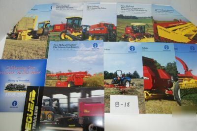 New (12) - new holland brochures - see list/pict.