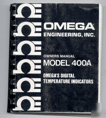 Omega 400A owners manual