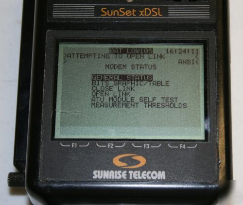 Sunrise telecom sunset xdsl w/ adsl-atu-r module dsl