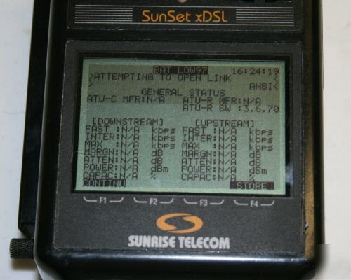 Sunrise telecom sunset xdsl w/ adsl-atu-r module dsl