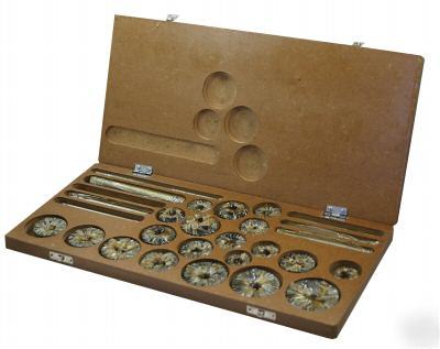 Valve seat cutter set- 20 pcs includes guides