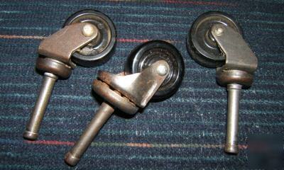 Vintage furniture casters bakelite/plastic three 