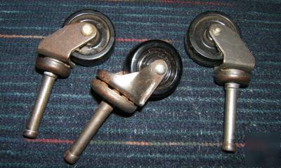 Vintage furniture casters bakelite/plastic three 