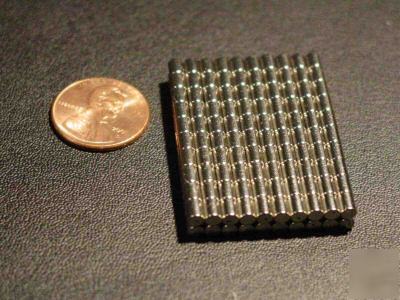 150 piece N35 3MM diameter x 4MM thk neodymium magnets 