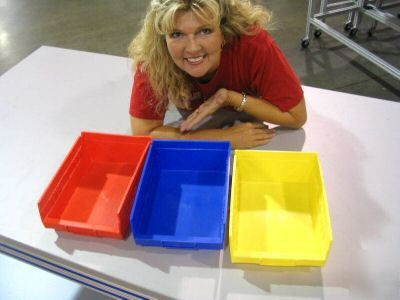 8020 shelf bin 11.625 x 8.375 x 4 red 2591 r