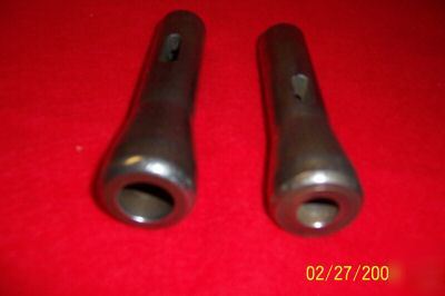 BridgeportÃ‚Â® R8 collets 2 for moorse taper no 1-2 used 