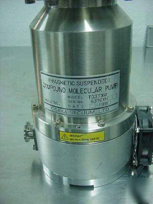 Osaka vacuum turbo pump model tg 373 with power supply