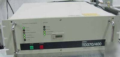 Osaka vacuum turbo pump model tg 373 with power supply
