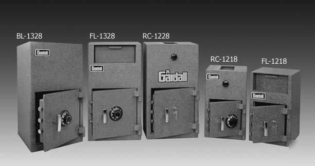 Single door depositories safes , front & back loading