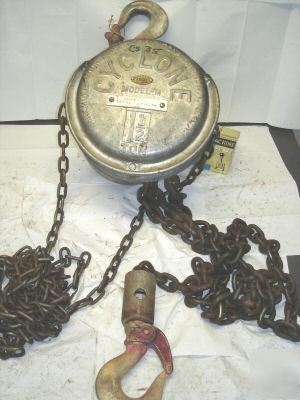 Cm - cyclone model m - 1-1/2 ton chain hoise