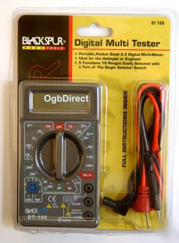 Digital multi tester meter multimeter multitester ac dc