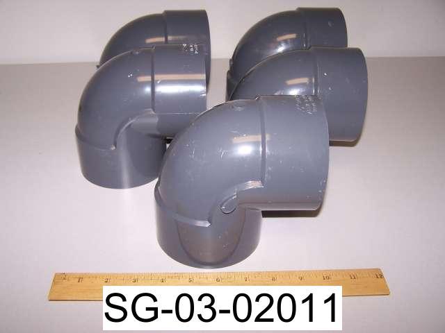 Eslon 8139 sxs 90 deg elbow pvc 3