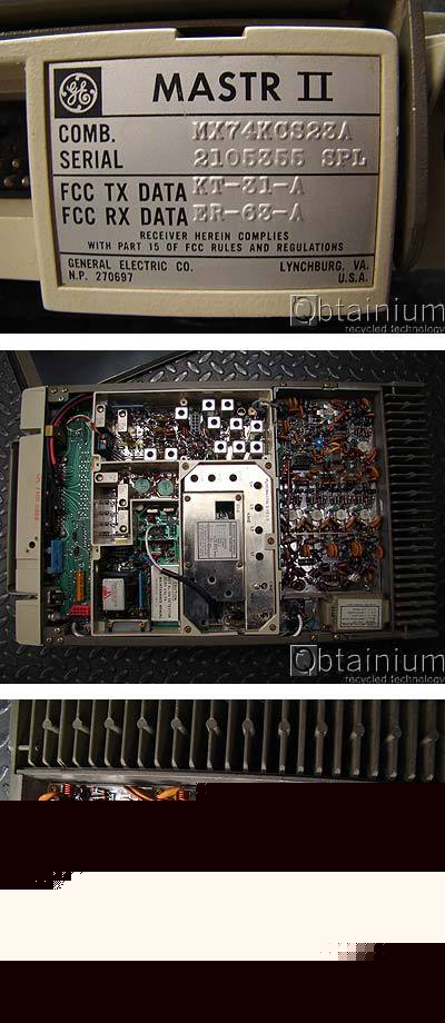 Ge mastr ii vhf mobile MX74KCS23A 100W 36-42 mhz