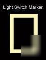 Glow in the dark light switch marker