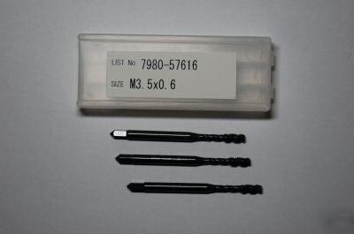 M3.5 x 0.6 GT5 3 flute nachi viper t series taps -3 pcs