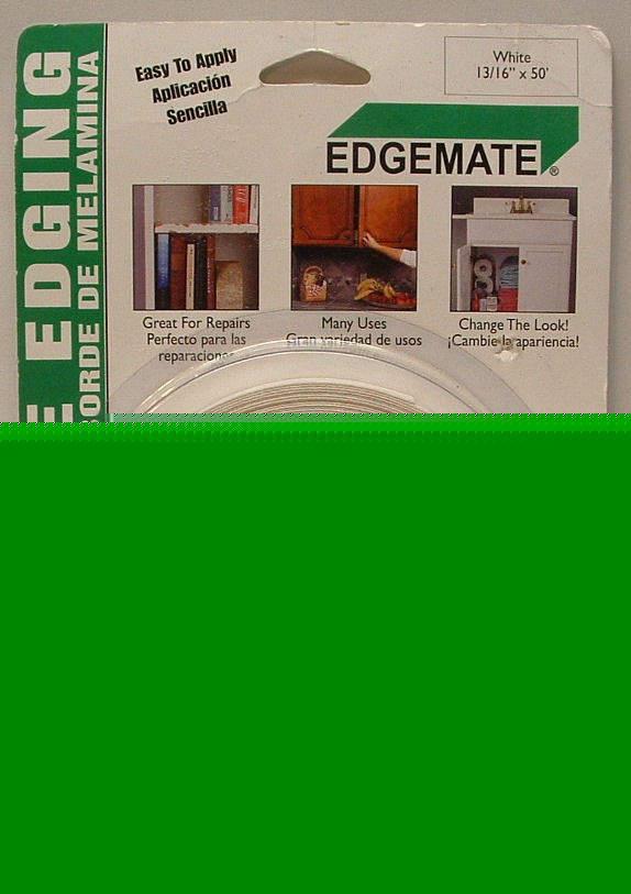New 100 feet white melamine edging 13/16 inches wide 