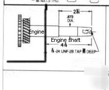 New 10.5KW generator, for tapered shaft engine