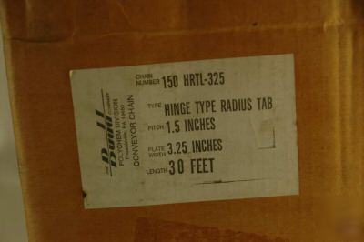 New lot 3 - budd conveyor chain 150HRTL-325 surplus see