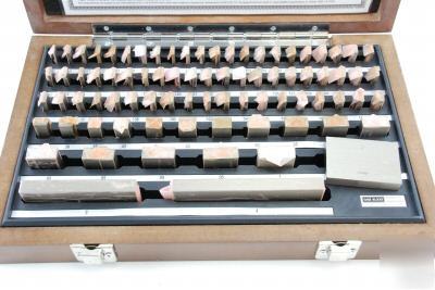 81 pc grade b gage gauge block usa cert nist traceable