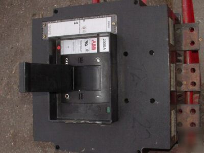 Abb 2000 amp 3-pole circuit breaker nnb w/S3 trip unit