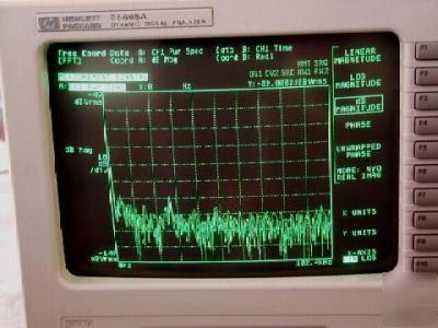 Hp - agilent 35665A dynamic fft analyzer w/ 5 options 