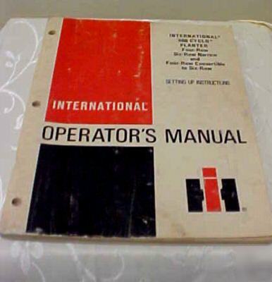  operators manual international 400 cyclo planter