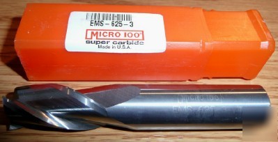 1PC micro 100 end mill ems series, corner radius