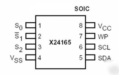 24165 / X24165 / xicor eeprom 16K 2048X8 bit soic