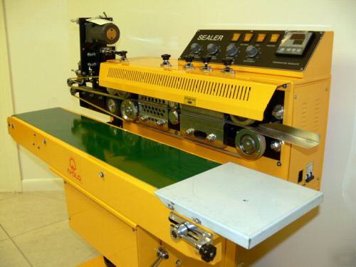 Apolo S1000 - continuous horizontal band sealer +coder