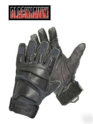 Blackhawk hellstorm solag black full finger gloves md 