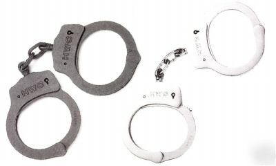 Hwc nickel / black handcuffs ideal for security use