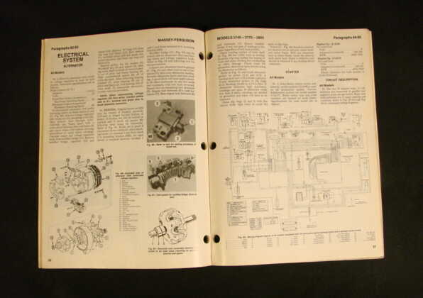 Massey-ferguson mf 2745-2775-2805 tractor i&t s-manual