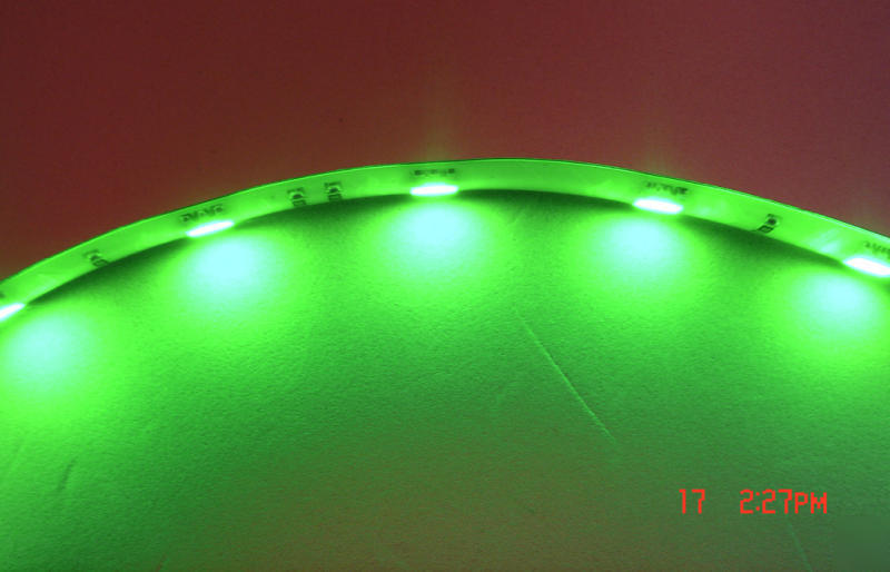 12V 30CM 12PCS green 5050 smd led strip