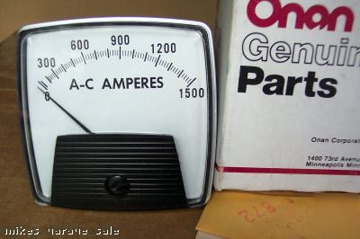 Amp meter 0-1500 ac amps onan 302-0641 3-1/2