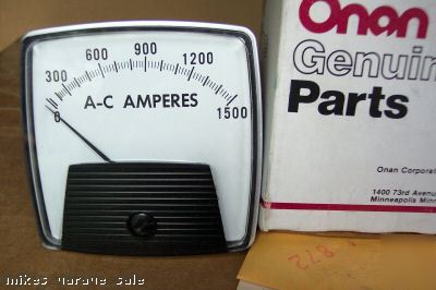 Amp meter 0-1500 ac amps onan 302-0641 3-1/2