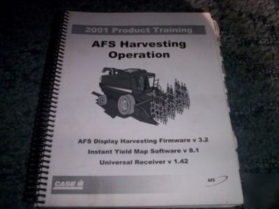 Case ih 2001 afs harvesting operation training manual