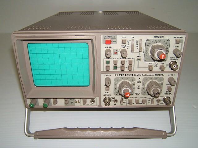 Hameg hm 205-2 20MHZ dso dual trace oscilloscope works