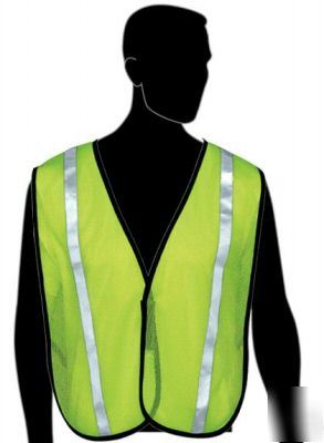 High visibility lime reflective traffic safety vest 50@