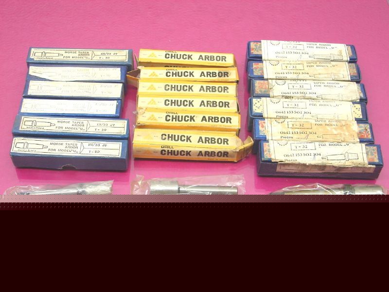 New 18 drill chuck arbor arbors mix lot (1624H)