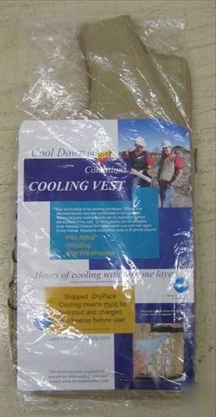 New climatech safety CM2000 kahki cooling vest 