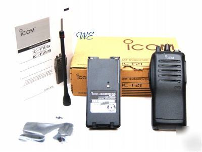 New icom ic-F21 uhf lmr mil-std 400-430MHZ transceiver