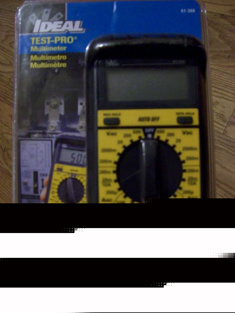 New ideal 61-360 test pro multimeter in box