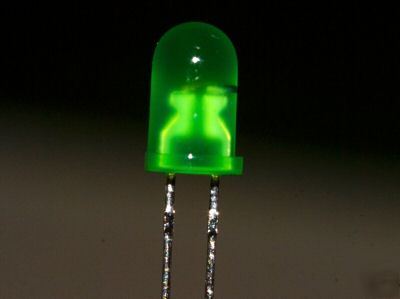 New led green flashing 5MM pcb component X5 circuit