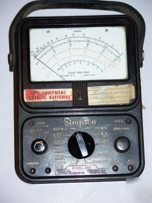 Simpson 260 multimeter series 1 or 2