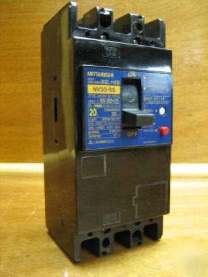 Mitsubishi breaker NV30-ss nv 20 amp 20AMP 20A a