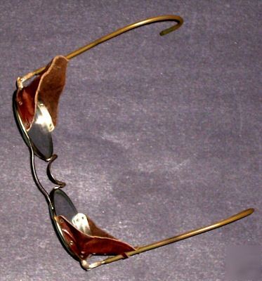 Vintage wilson welder welding aviator glasses clear vg 