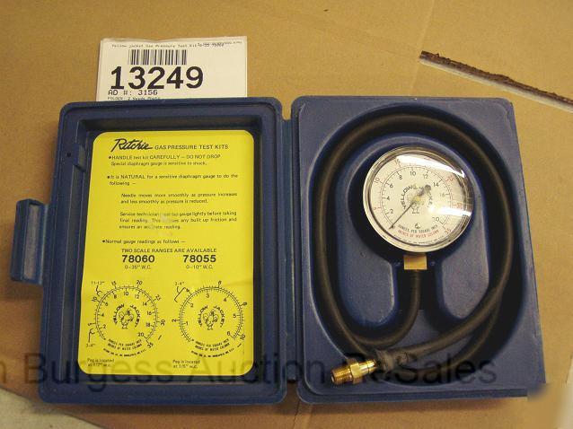 Yellow jacket gas pressure test kit 0-35